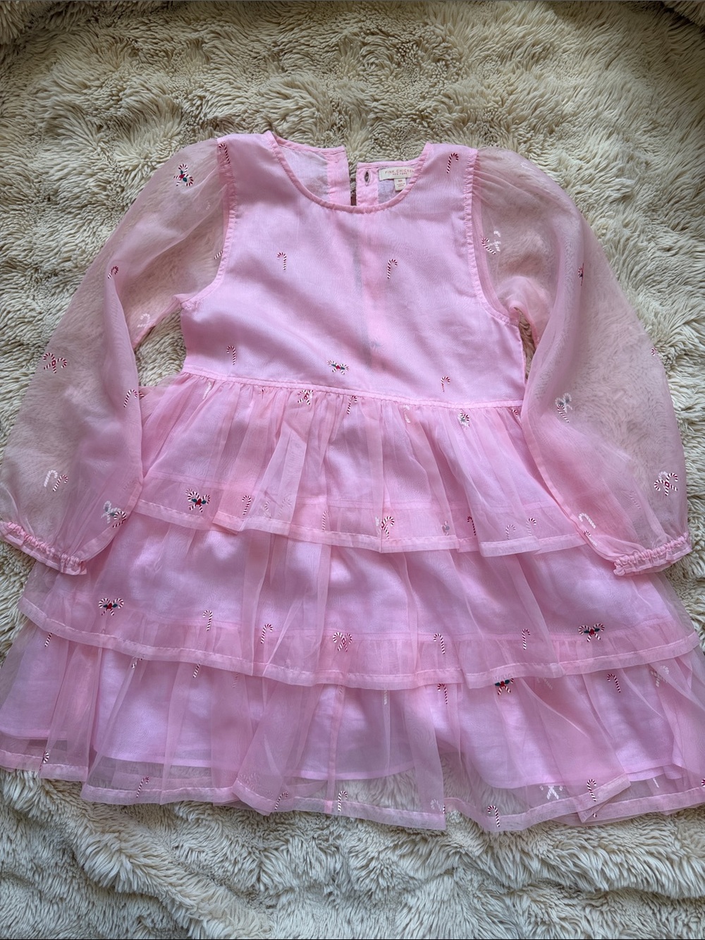 Pink Chicken Pink Layered Tulle Party Dress